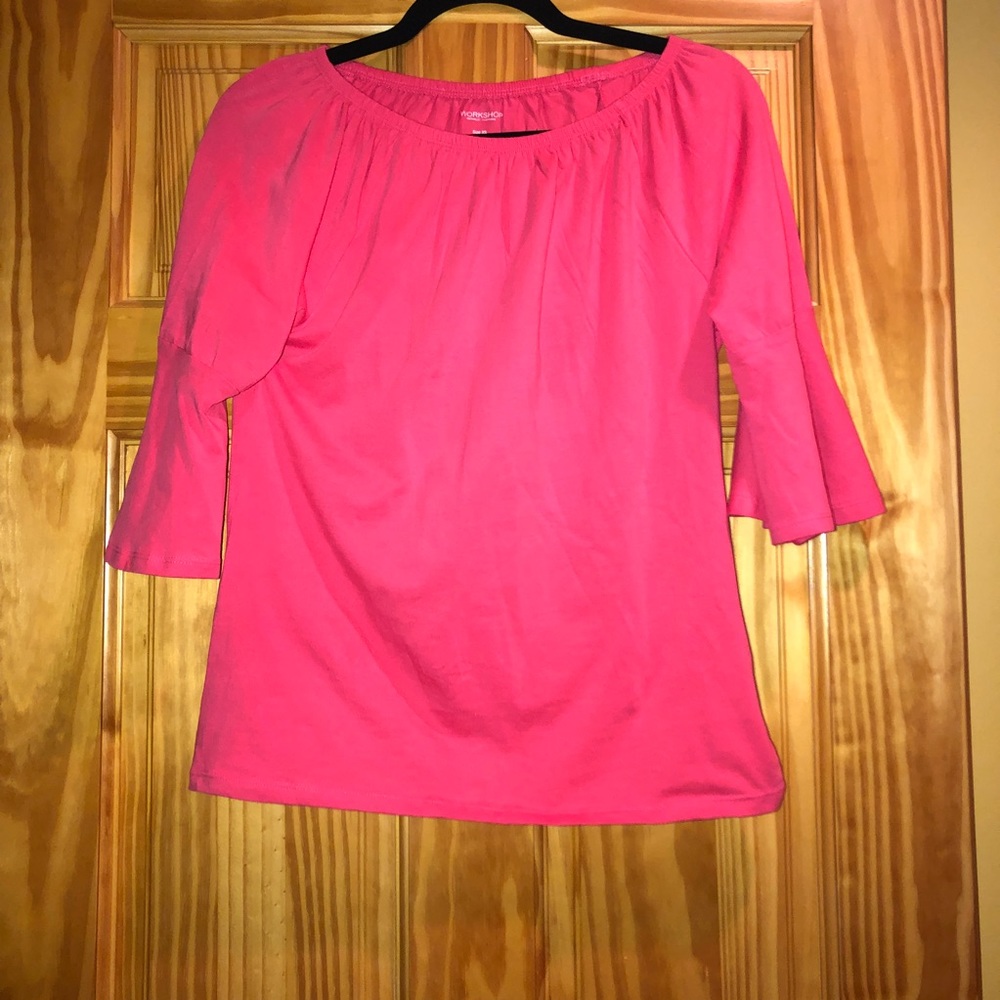 Workshop bell sleeve coral T! Size XS
